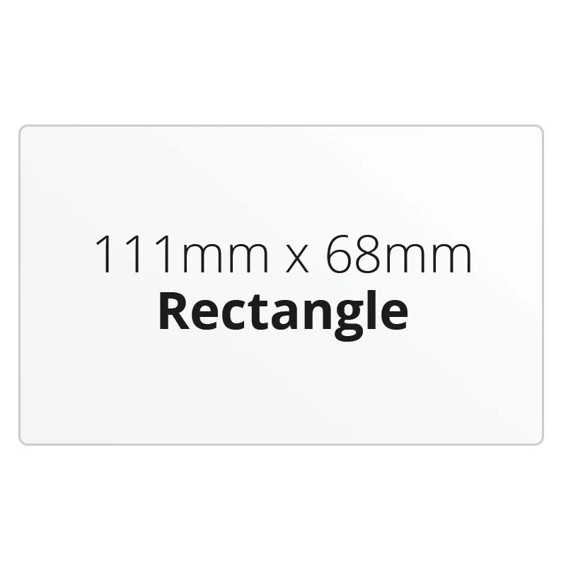 111mm x 68mm Rectangle - Premium Paper - Printed Labels & Stickers