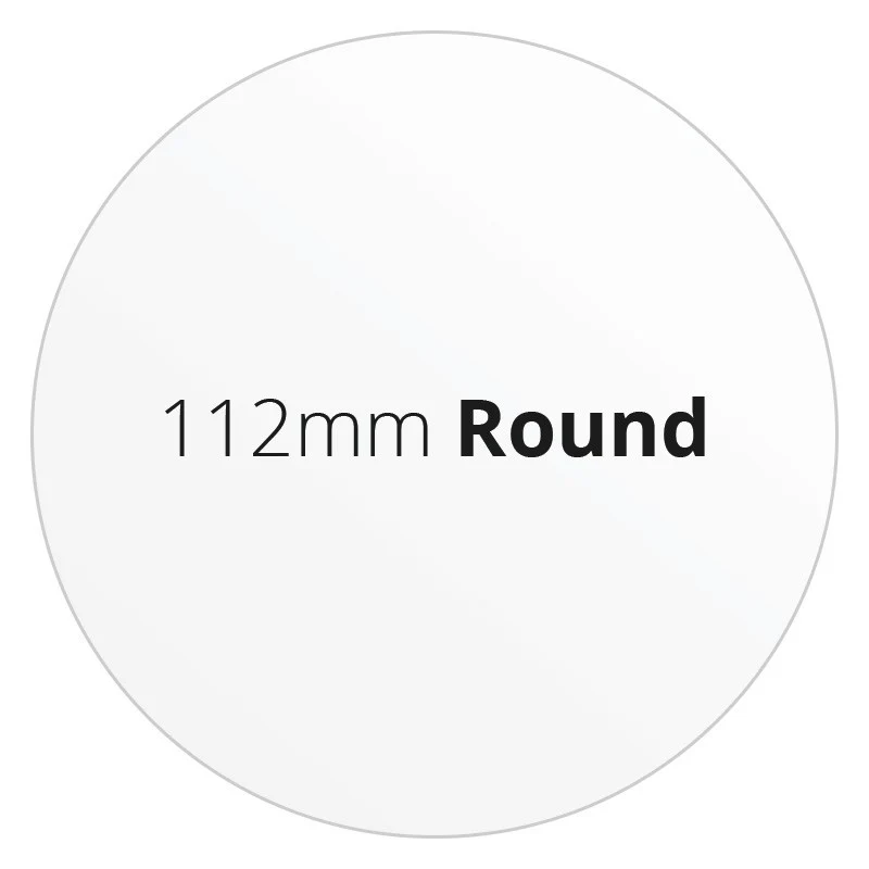 112mm Round - Premium Paper - Printed Labels & Stickers