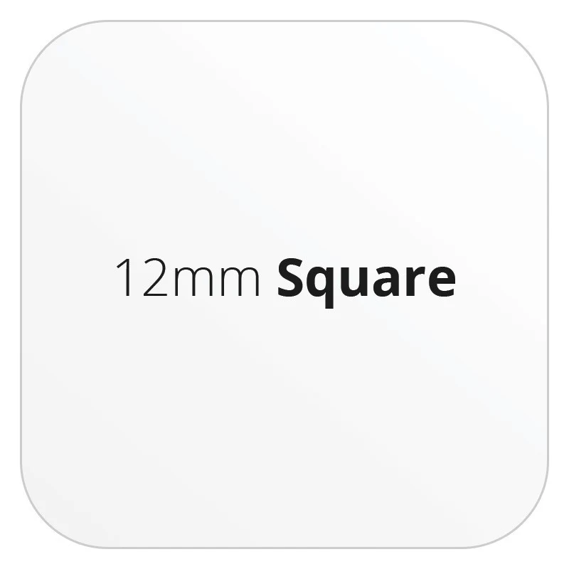 12mm Square - Premium Paper - Printed Labels & Stickers