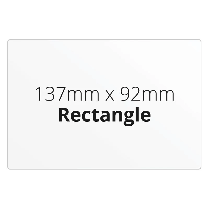 137mm x 92mm Rectangle - Premium Paper - Printed Labels & Stickers
