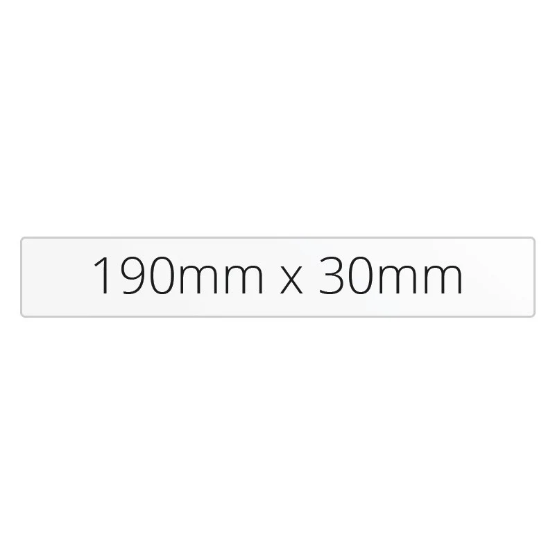 190mm x 30mm Rectangle - Premium Paper - Printed Labels & Stickers
