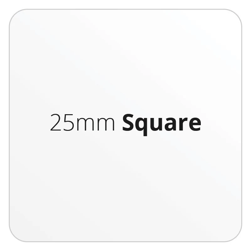 25mm Square - Premium Paper - Printed Labels & Stickers