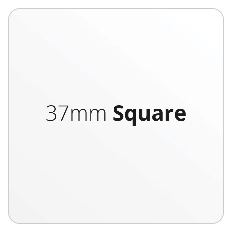 37mm Square - Premium Paper - Printed Labels & Stickers