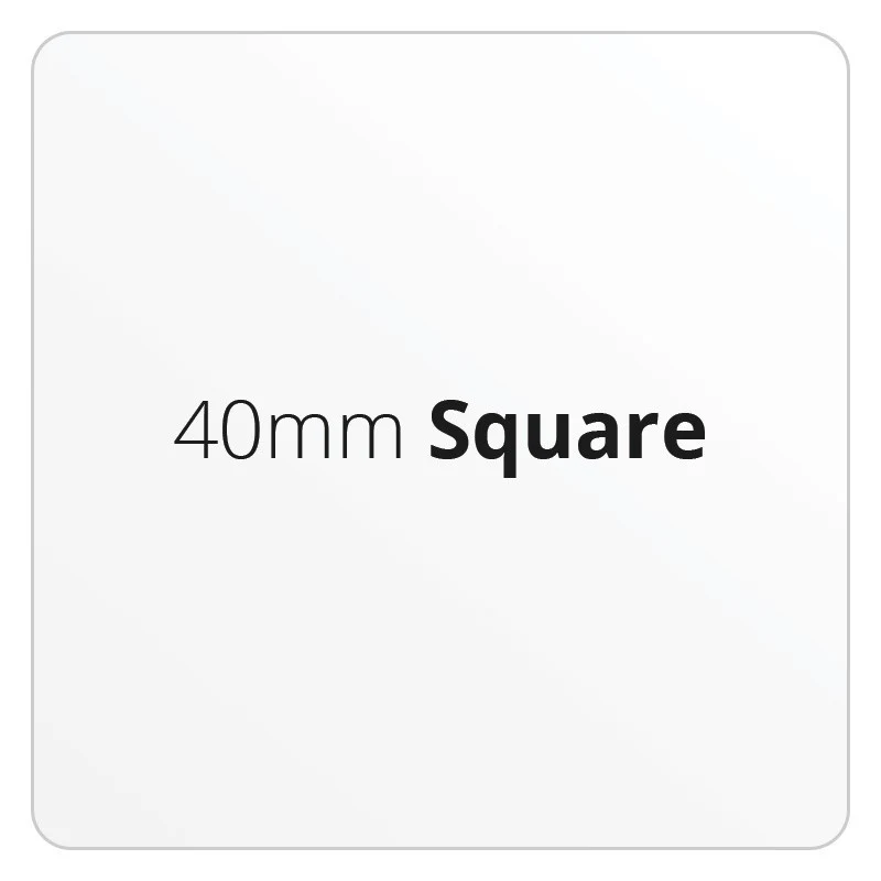 40mm Square - Premium Paper - Printed Labels & Stickers