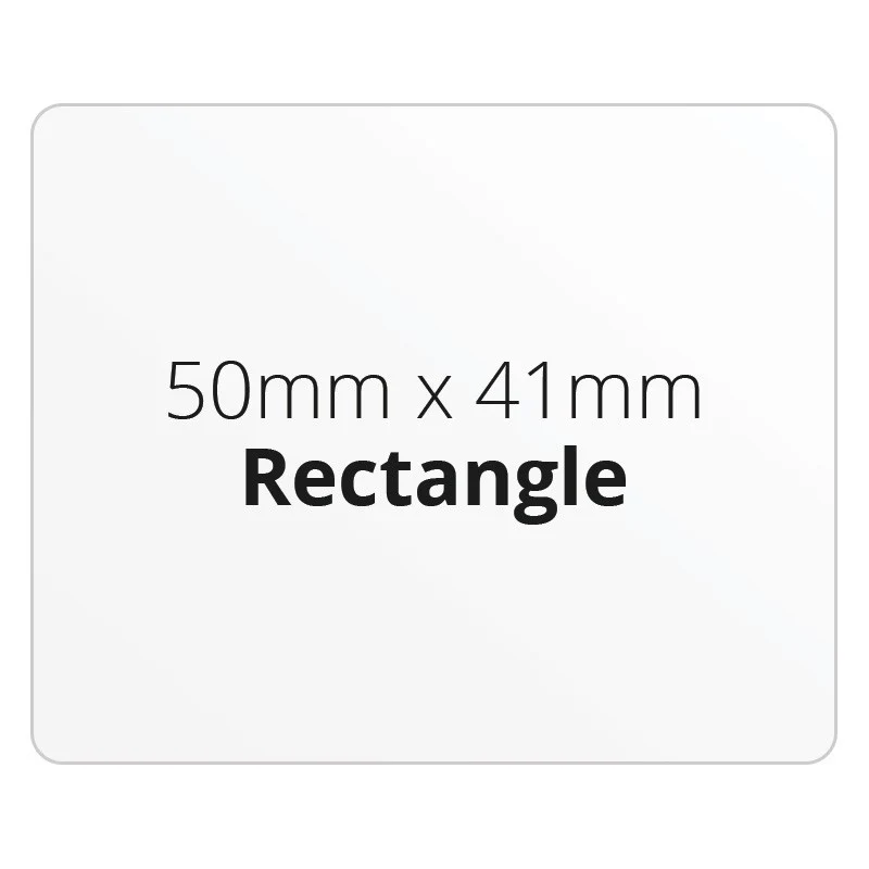 50mm x 41mm Rectangle - Premium Paper - Printed Labels & Stickers