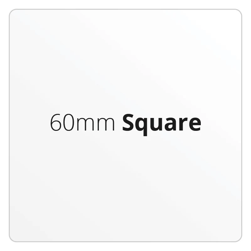 60mm Square - Premium Paper - Printed Labels & Stickers