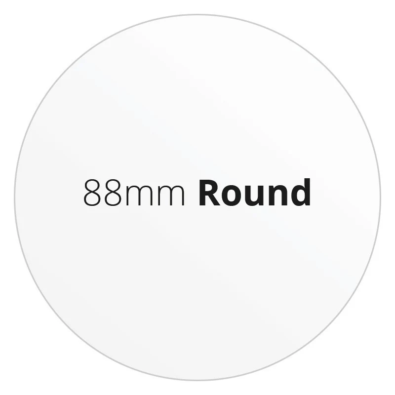88mm Round - Premium Paper - Printed Labels & Stickers