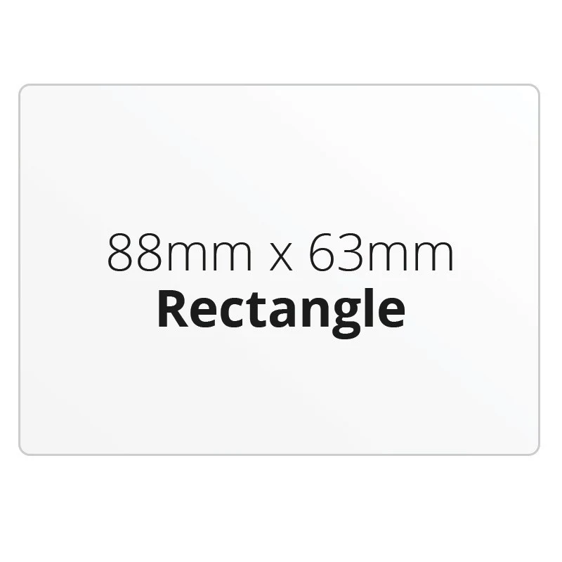 88mm x 63mm Rectangle - Premium Paper - Printed Labels & Stickers