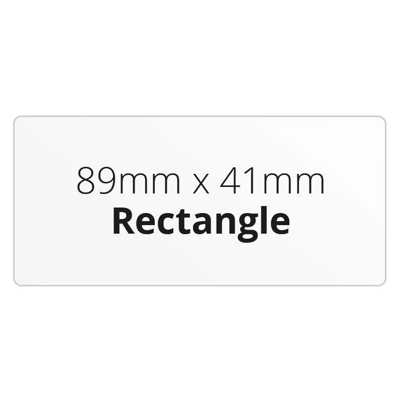 89mm x 41mm Rectangle - Premium Paper - Printed Labels & Stickers