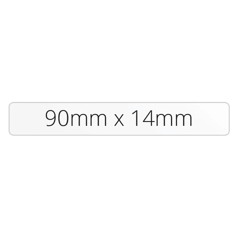 90mm x 14mm Rectangle - Premium Paper - Printed Labels & Stickers