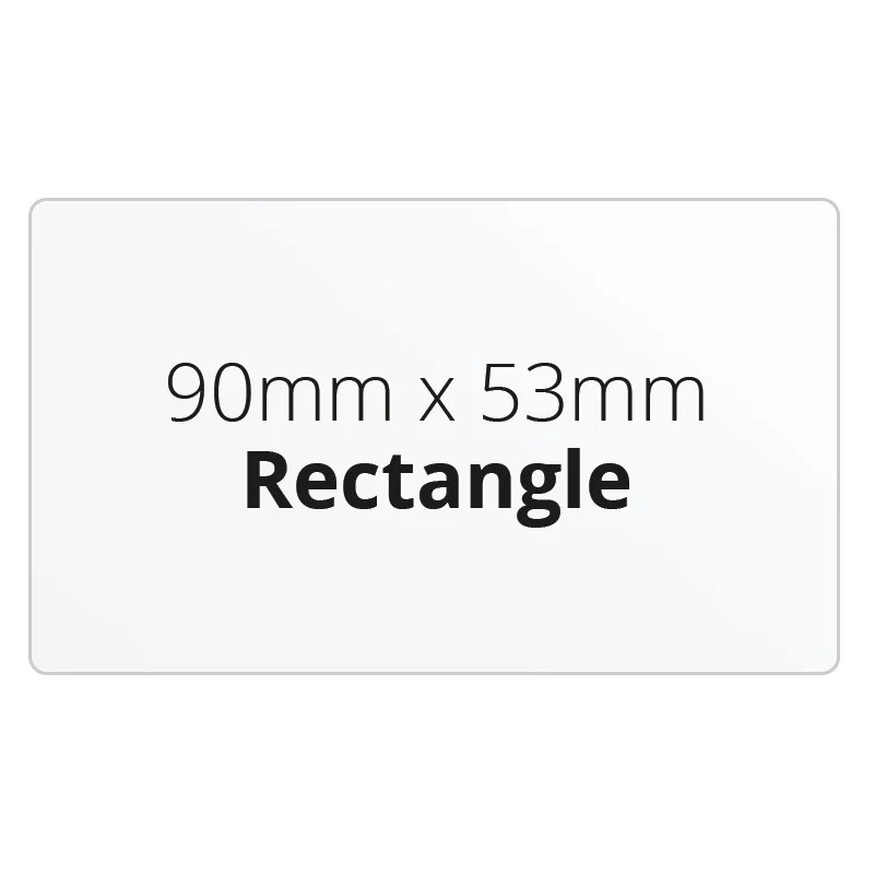 90mm x 53mm Rectangle - Premium Paper - Printed Labels & Stickers
