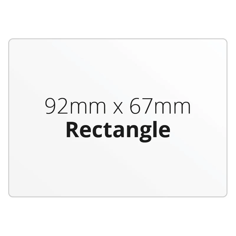 92mm x 67mm Rectangle - Premium Paper - Printed Labels & Stickers