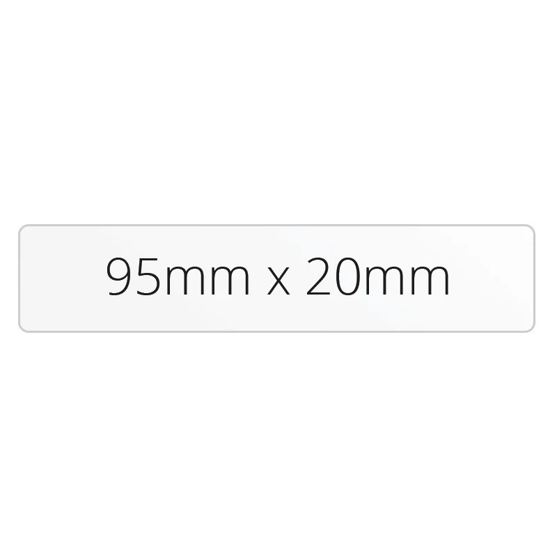 95mm x 20mm Rectangle - Premium Paper - Printed Labels & Stickers