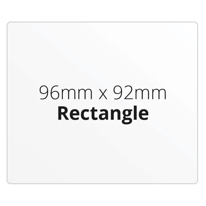 96mm x 92mm Rectangle - Premium Paper - Printed Labels & Stickers