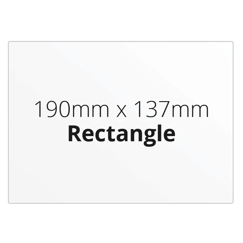 190mm x 137mm Rectangle - Premium Paper - Printed Labels & Stickers