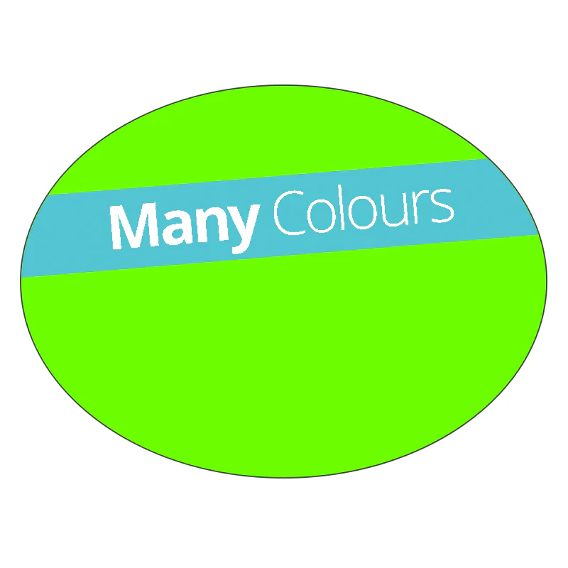 Oval - Fluorescent Vinyl - Printed Labels & Stickers