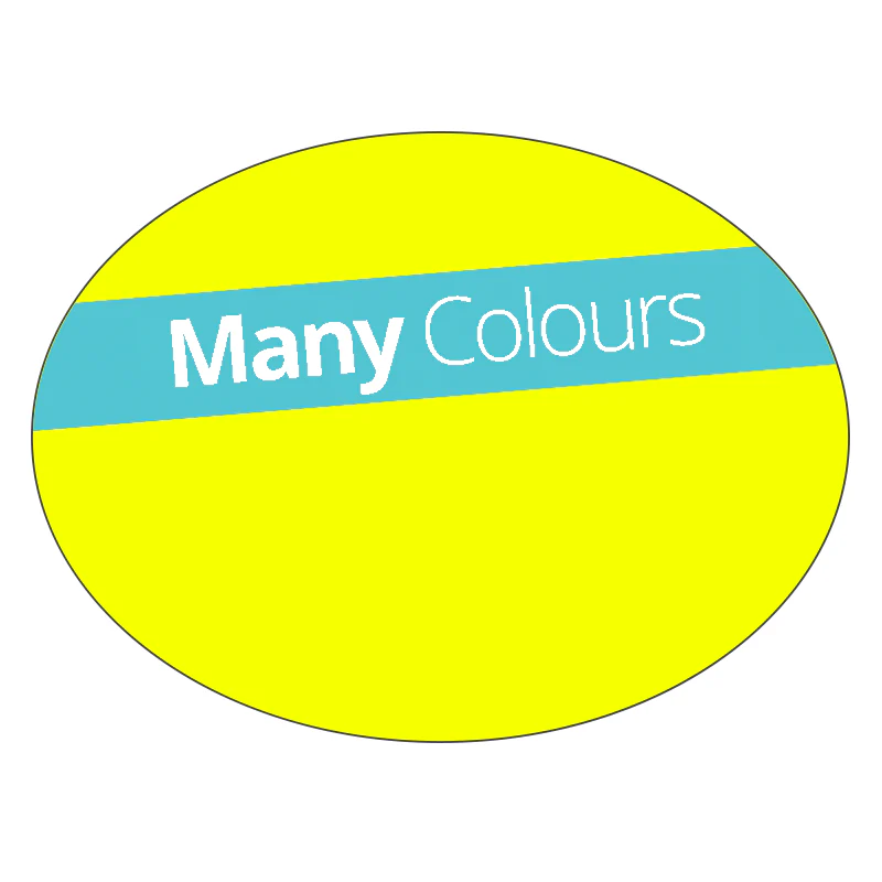 Oval - Fluorescent Vinyl - Printed Labels & Stickers - Image 2