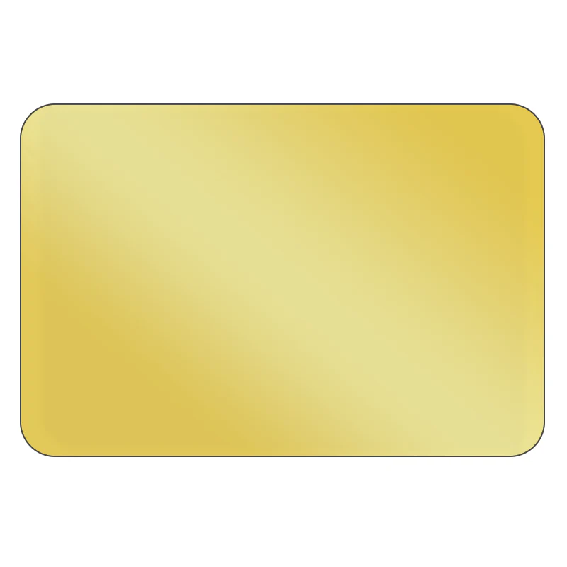Rectangle - Metallic Gold Vinyl - Printed Labels & Stickers