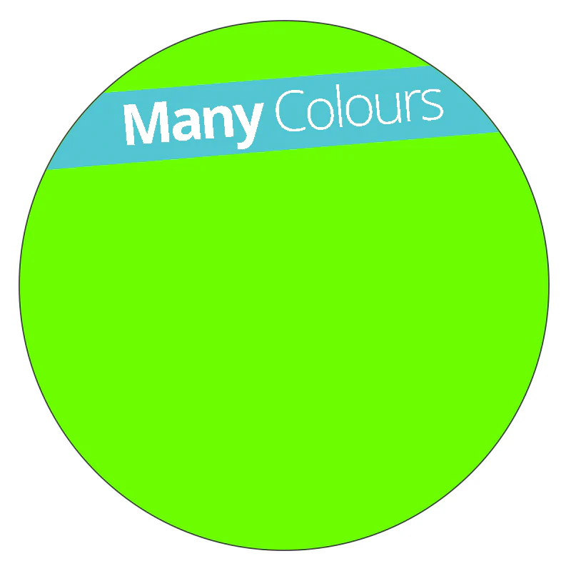 Round - Fluorescent Vinyl - Printed Labels & Stickers