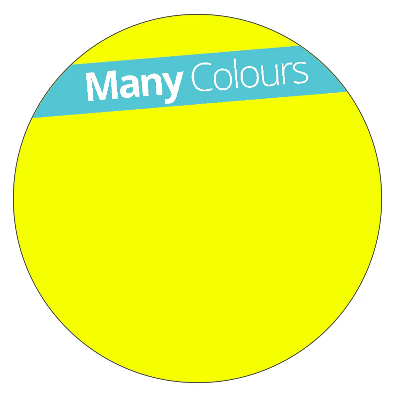 Round - Fluorescent Vinyl - Printed Labels & Stickers - Image 2