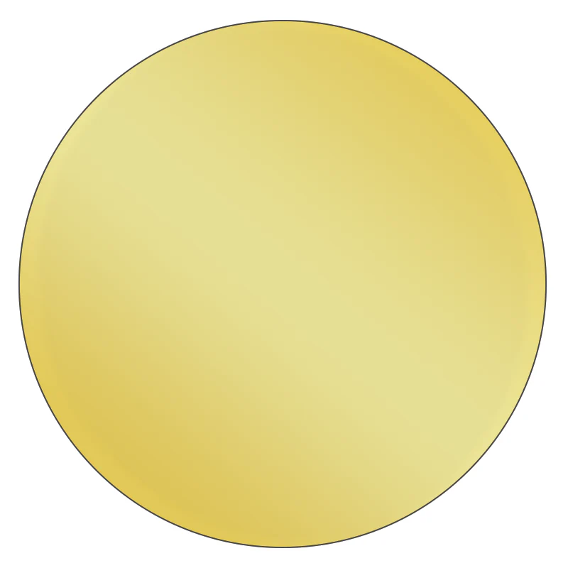 Round - Metallic Gold Vinyl - Printed Labels & Stickers