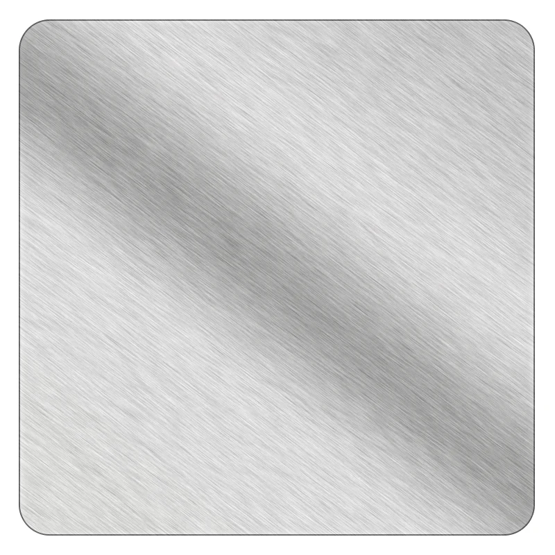 Square - Brushed Silver Vinyl - Labels & Stickers