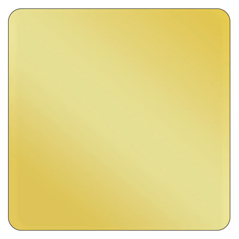 Square - Metallic Gold Vinyl - Printed Labels & Stickers