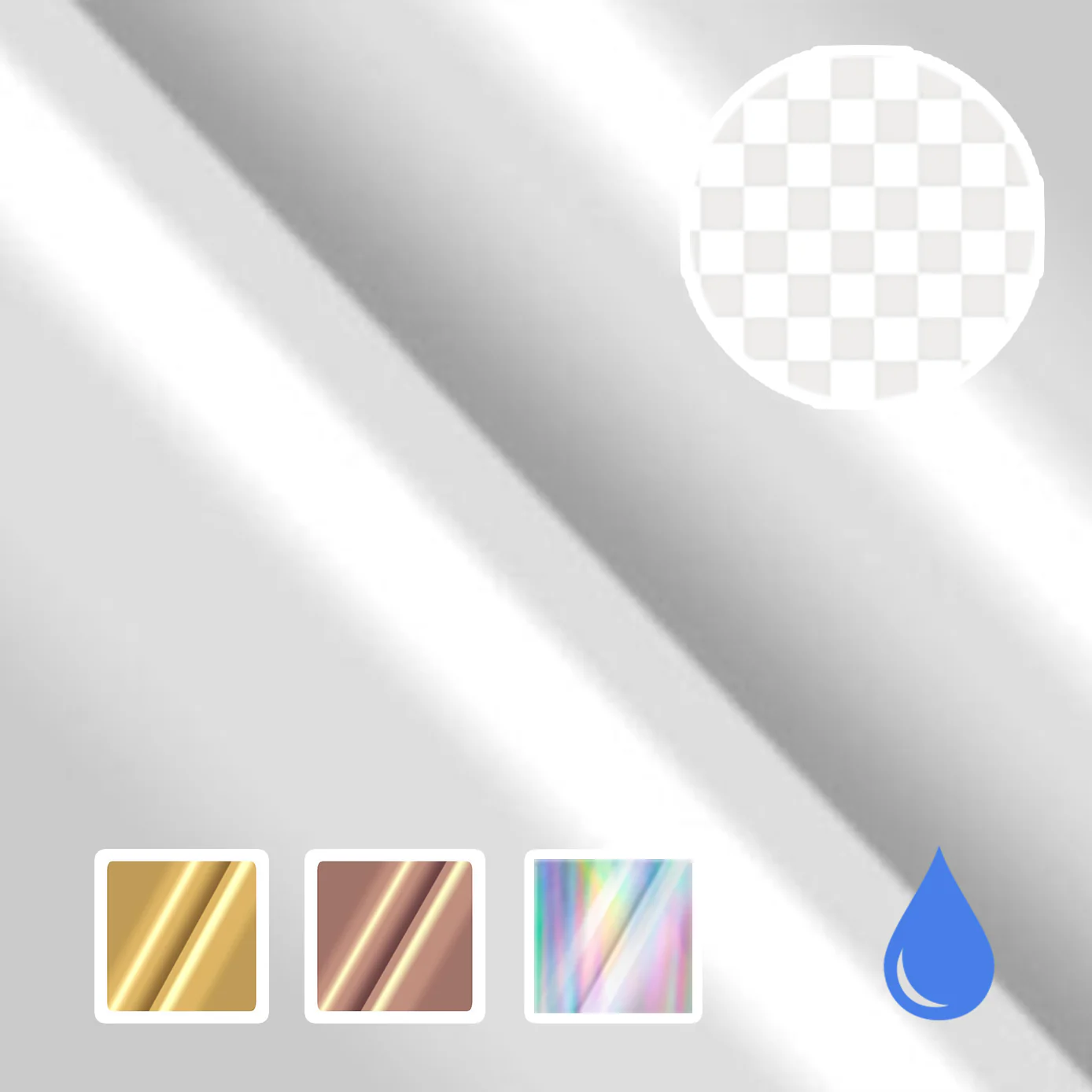 Transparent Waterproof Foiled Stickers